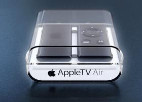 Apple TV 纤巧造型电视棒概念设计渲染图