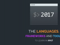 2017年你应该学习的编程语言、框架和工具