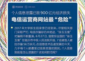 图解：信息泄露致900亿经济损失 运营商网站最危险