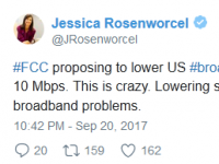 美国FCC宽带标准将由25Mbps降回10Mbps