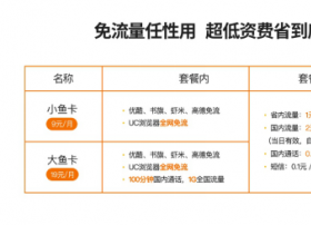 阿里与中国电信合作推阿里鱼卡：9元起 部分App免流使用