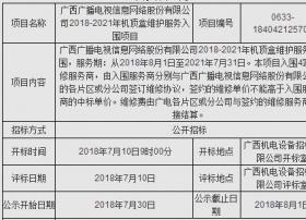 广西广电网络机顶盒维护服务入围项目中标结果公示