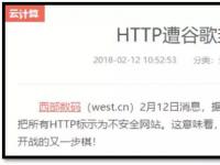 国际标准化趋势：对不安装SSL证书的网站一律显示不信任