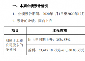 新媒股份业绩预告来了！预计2020年度实现净利润至多6.13亿元