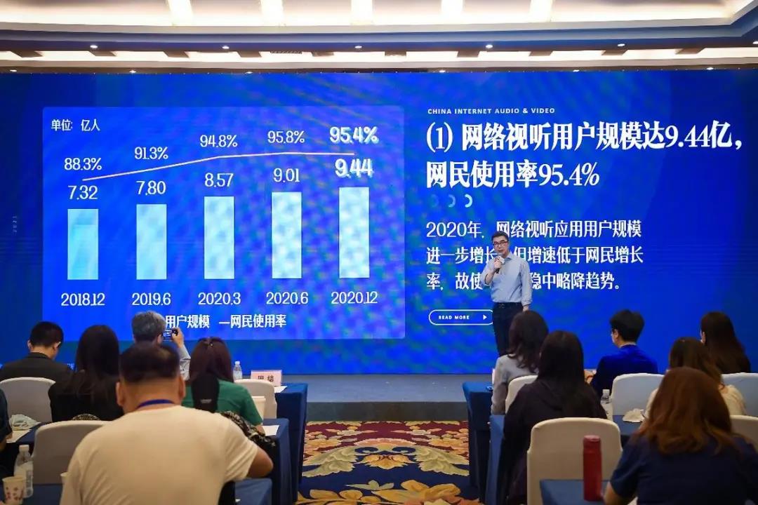 中国网络视听发展研究报告：截至2020年底 全国网络视听用户达到9.44亿