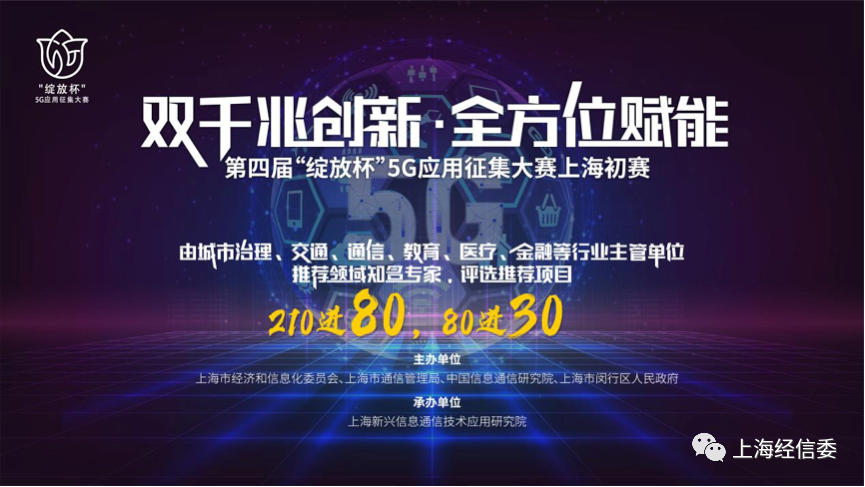 第四届“绽放杯”5G应用征集大赛上海决赛将于9月9日举行