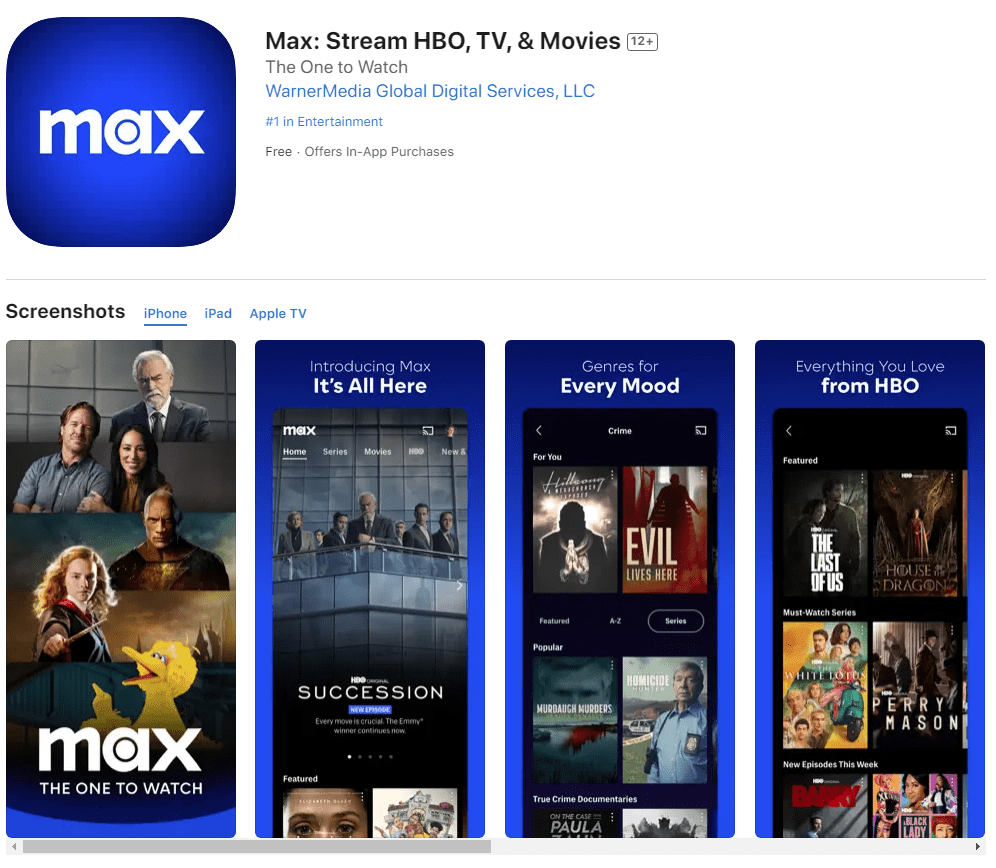 华纳兄弟宣布推出新的“Max”流媒体服务 提供三种不同的价格计划