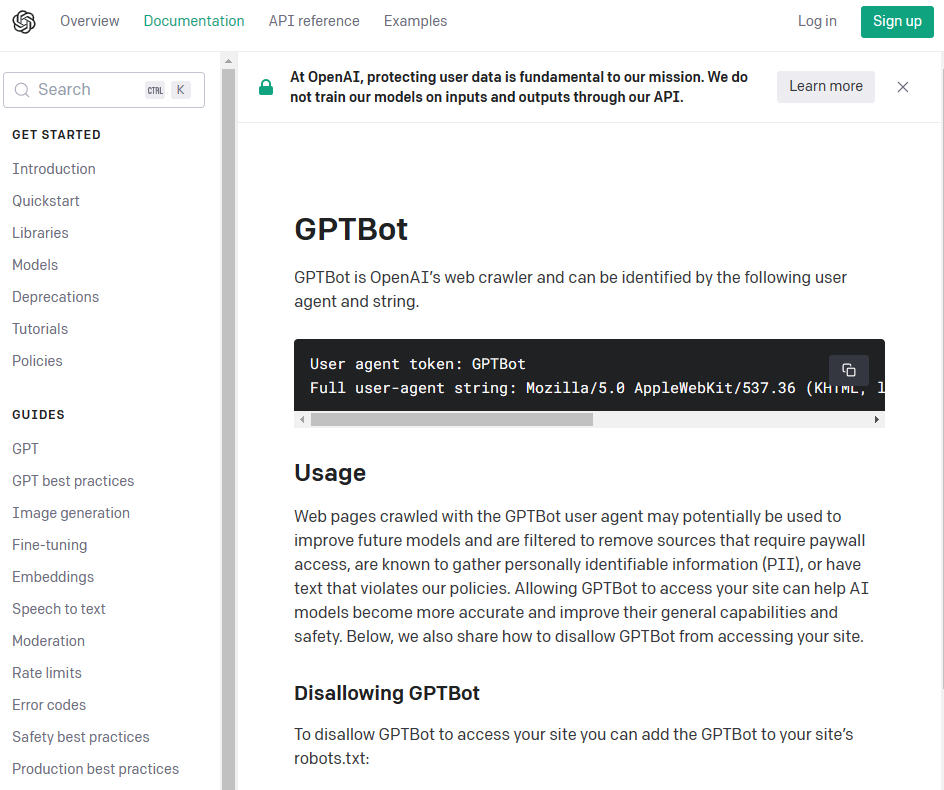 OpenAI详细介绍GPTBot，用于抓取网络数据以改进其AI模型