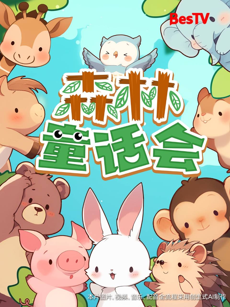 百视通纯AI打造儿童绘本动画剧集《森林童话会》首播倒计时！获批国产电视动画片发行许可证！