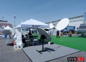 NABshow2011MotoSAT室外展台在现场