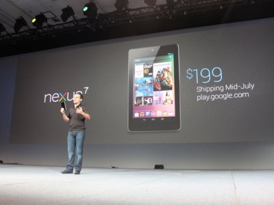 谷歌自有品牌平板电脑Nexus 7（腾讯科技配图）